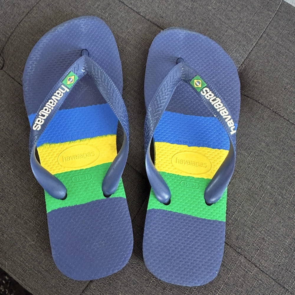 Havainas-Brazil flag Flip flops
